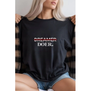 Unisex Oversize 24/1 Penye DTF Baskılı Tişört - DTF293