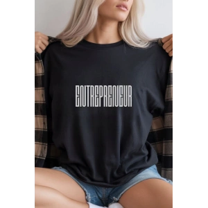 Unisex Oversize 24/1 Penye DTF Baskılı Tişört - DTF297