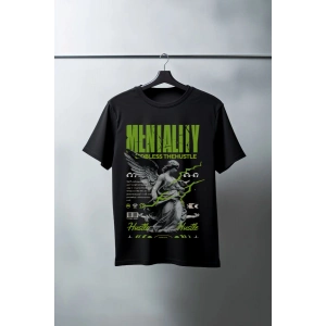 Unisex Oversize 24/1 Penye DTF Baskılı Tişört - DTF75
