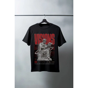 Unisex Oversize 24/1 Penye DTF Baskılı Tişört - DTF77