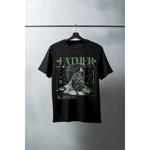 Unisex Oversize 24/1 Penye DTF Baskılı Tişört - DTF84