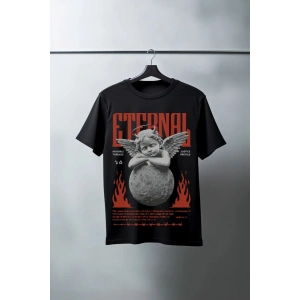 Unisex Oversize 24/1 Penye DTF Baskılı Tişört - DTF86
