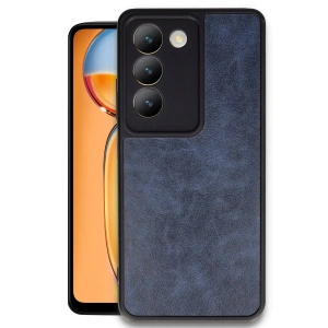 Vivo V30 Lite 4g Kılıf Aras Deri Kapak - Lacivert