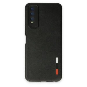 Vivo Y11s Kılıf Loop Deri Silikon - Siyah