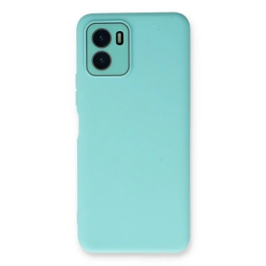 Vivo Y15s Kılıf Lansman Glass Kapak - Turkuaz