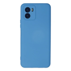 Vivo Y15s Kılıf Nano İçi Kadife Silikon - Mavi