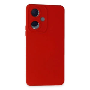 Vivo Y17s Kılıf Nano İçi Kadife Silikon - Kırmızı