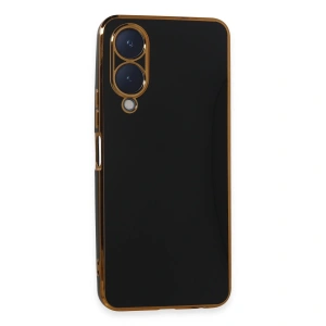 Vivo Y17s Kılıf Volet Silikon - Siyah