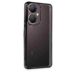 Vivo Y27 Kılıf Razer Lensli Silikon - Siyah