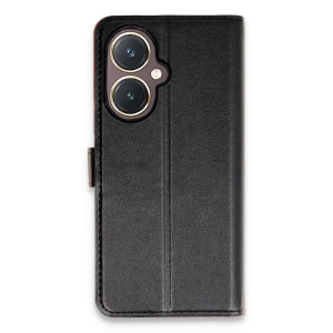 Vivo Y27 Kılıf Trend S Plus Kapaklı Kılıf - Siyah