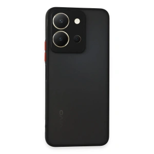 Vivo Y36 Kılıf Montreal Silikon Kapak - Siyah