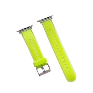 Watch 45mm Jelly Silikon Kordon (saat Değildir) - Yeşil