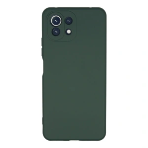 Xiaomi Mi 11 Lite Kılıf Nano İçi Kadife Silikon - Koyu Yeşil