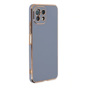 Xiaomi Mi 11 Lite Kılıf Volet Silikon - Mavi