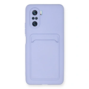 Xiaomi Mi 11i Kılıf Kelvin Kartvizitli Silikon - Lila