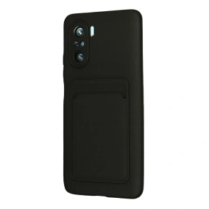 Xiaomi Mi 11i Kılıf Kelvin Kartvizitli Silikon - Siyah