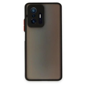 Xiaomi Mi 11t Pro Kılıf Montreal Silikon Kapak - Siyah