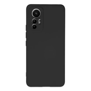 Xiaomi Mi 12 Lite Kılıf Nano İçi Kadife Silikon - Siyah