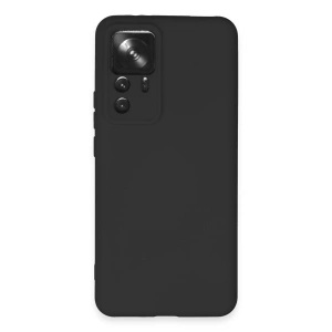 Xiaomi Mi 12t Pro Kılıf Nano İçi Kadife Silikon - Siyah