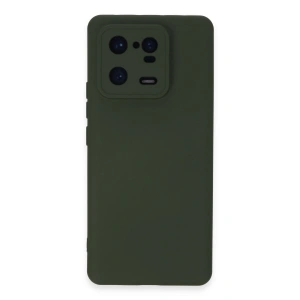 Xiaomi Mi 13 Pro Kılıf Nano İçi Kadife Silikon - Koyu Yeşil