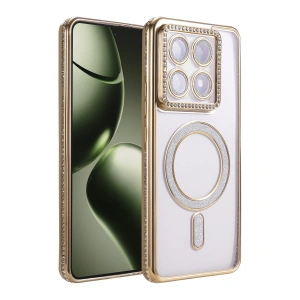 Xiaomi Mi 14t Pro Joke Simli Magneticsafe Kılıf - Gold
