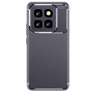 Xiaomi Mi 14t Pro Kılıf Auto Focus Karbon Kapak - Lacivert