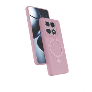 Xiaomi Mi 14t Pro Regal Magsafe Standlı Kapak - Açık Pembe