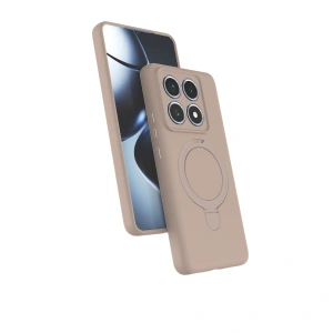 Xiaomi Mi 14t Pro Regal Magsafe Standlı Kapak - Çöl Titanyum