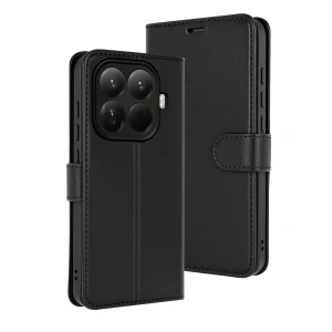 Xiaomi Mi 15t Pro Trend S Plus Kapaklı Kılıf - Siyah