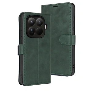 Xiaomi Mi 15t Pro Trend S Plus Kapaklı Kılıf - Yeşil