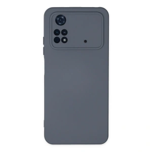 Xiaomi Poco M4 Pro 4g Kılıf Nano İçi Kadife Silikon - Gri