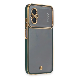 Xiaomi Poco M5 Kılıf Liva Lens Silikon - Yeşil