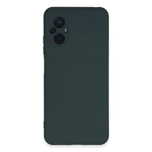 Xiaomi Poco M5 Kılıf Nano İçi Kadife Silikon - Koyu Yeşil