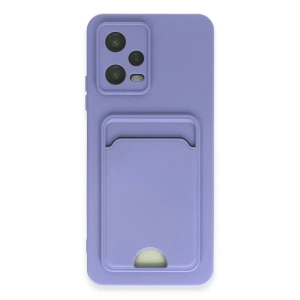 Xiaomi Poco X5 5g Kılıf Kelvin Kartvizitli Silikon - Lila
