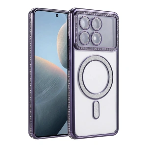 Xiaomi Poco X6 Pro Joke Simli Magneticsafe Kılıf - Derin Mor