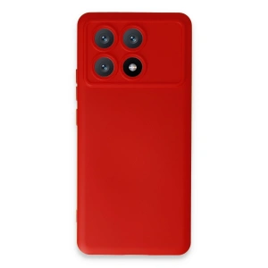 Xiaomi Poco X6 Pro Kılıf Nano İçi Kadife Silikon - Kırmızı