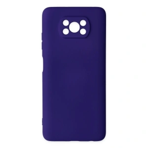 Xiaomi Pocophone X3 Kılıf Nano İçi Kadife Silikon - Mor