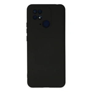 Xiaomi Redmi 10c Kılıf Nano İçi Kadife Silikon - Siyah