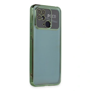 Xiaomi Redmi 10c Kılıf Razer Lensli Silikon - Yeşil