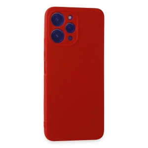 Xiaomi Redmi 12 Kılıf First Silikon - Kırmızı