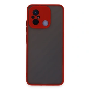 Xiaomi Redmi 12c Kılıf Montreal Silikon Kapak - Kırmızı