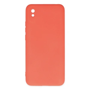 Xiaomi Redmi 9a Kılıf Nano İçi Kadife Silikon - Turuncu