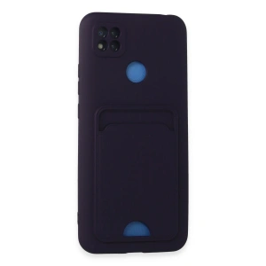 Xiaomi Redmi 9c Kılıf Kelvin Kartvizitli Silikon - Derin Mor