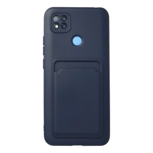 Xiaomi Redmi 9c Kılıf Kelvin Kartvizitli Silikon - Lacivert