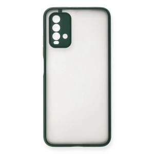 Xiaomi Redmi 9t Kılıf Montreal Silikon Kapak - Yeşil