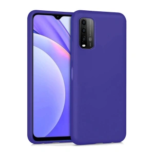 Xiaomi Redmi 9t Kılıf Nano İçi Kadife Silikon - Mor