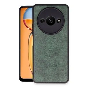 Xiaomi Redmi A3 4g Kılıf Aras Deri Kapak - Koyu Yeşil
