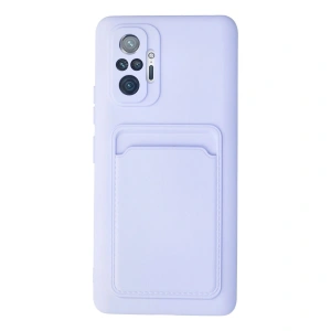 Xiaomi Redmi Note 10 Pro Kılıf Kelvin Kartvizitli Silikon - Lila