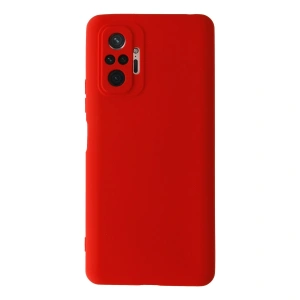 Xiaomi Redmi Note 10 Pro Kılıf Nano İçi Kadife Silikon - Kırmızı