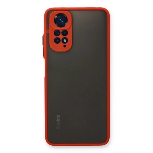 Xiaomi Redmi Note 11 Pro Kılıf Montreal Silikon Kapak - Kırmızı